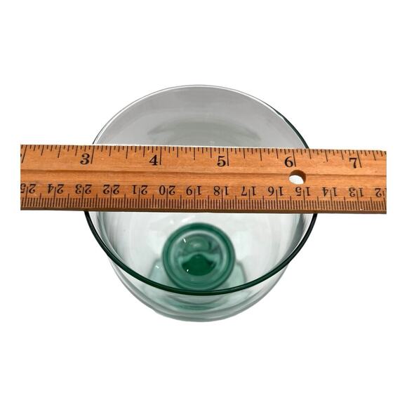 Libbey Clarion Goblets 16 oz. Spanish Green 6 7/8" Vintage Wine Glass Set of 4 - Picture 3 of 8